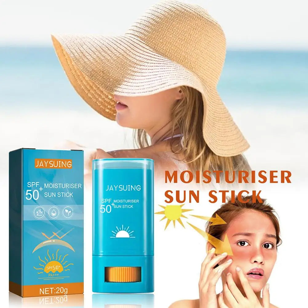 Korean SPF 50+ UV Defense Stick - Lightweight, Antioxidant Sun Block for All Skin Types